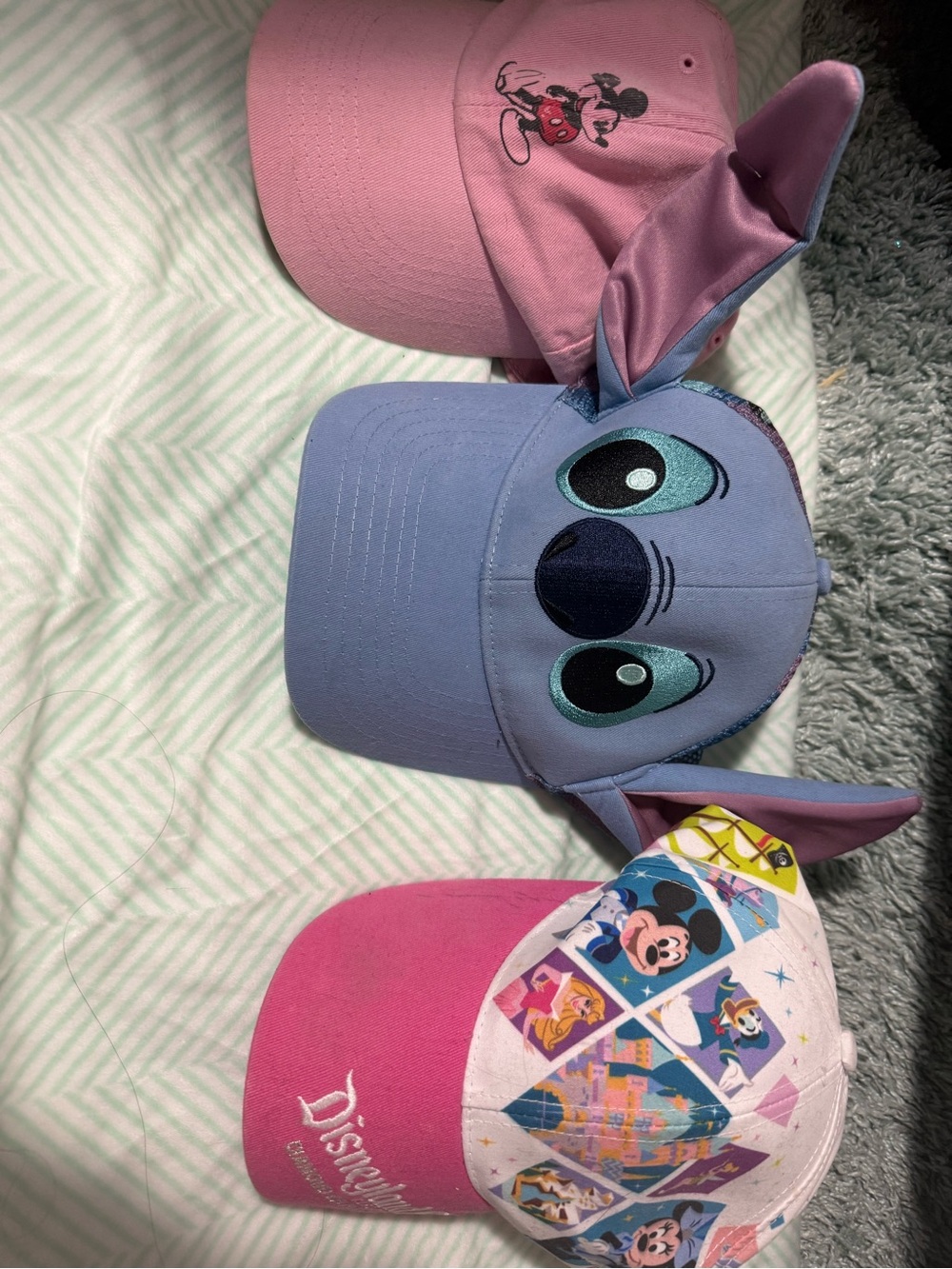 Old Disney park exclusive merch- 3 Disney hats from the parks
